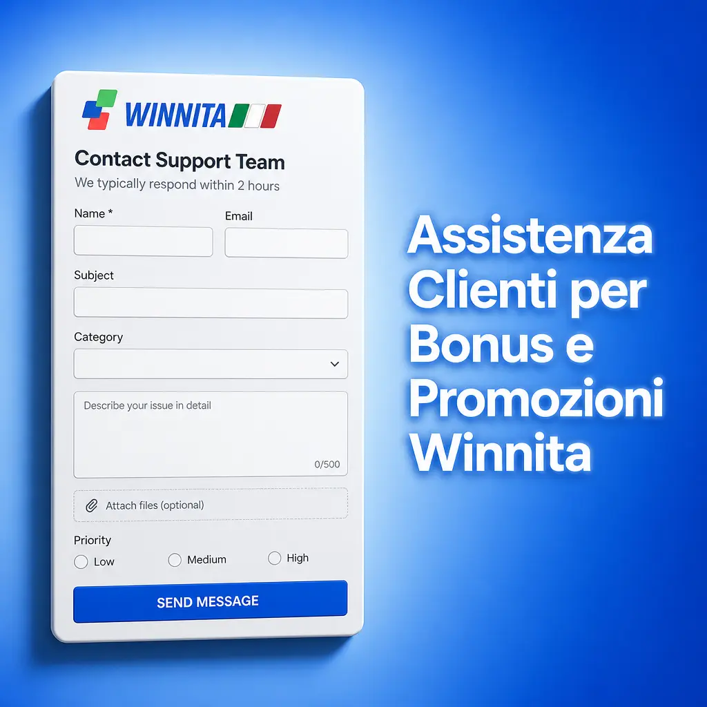 Servizio di assistenza clienti Winnita per bonus e promozioni
