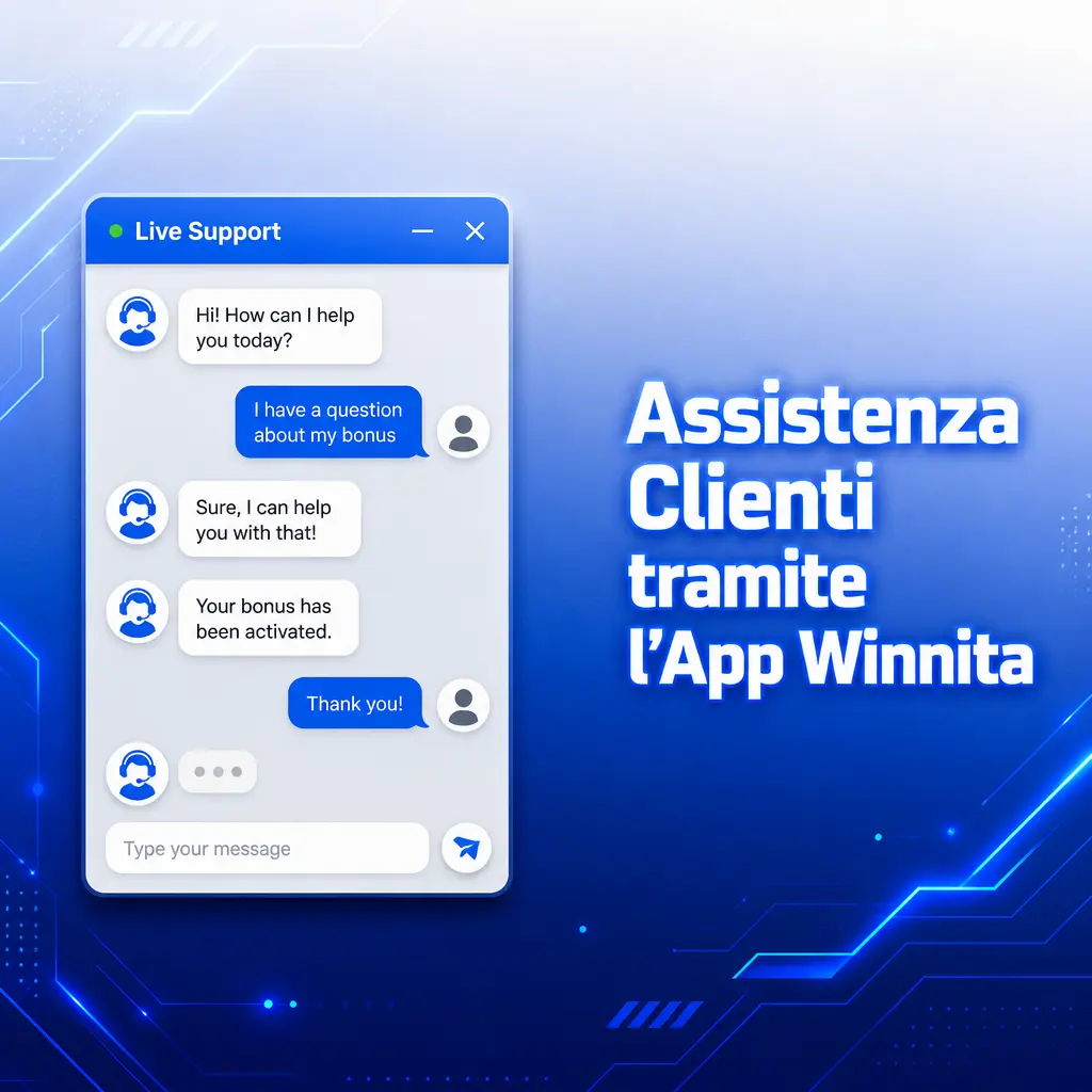 Assistenza clienti Winnita tramite app