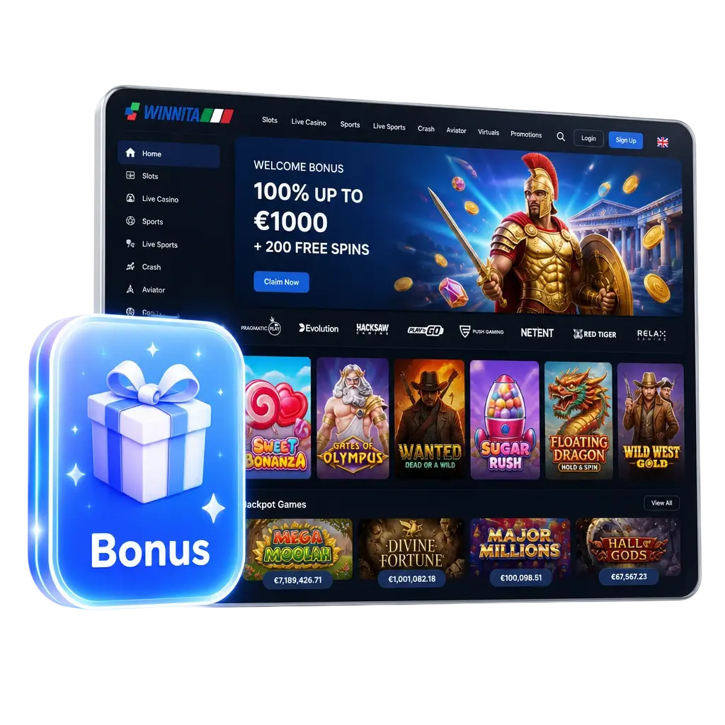 Bonus di benvenuto Winnita per i giocatori italiani