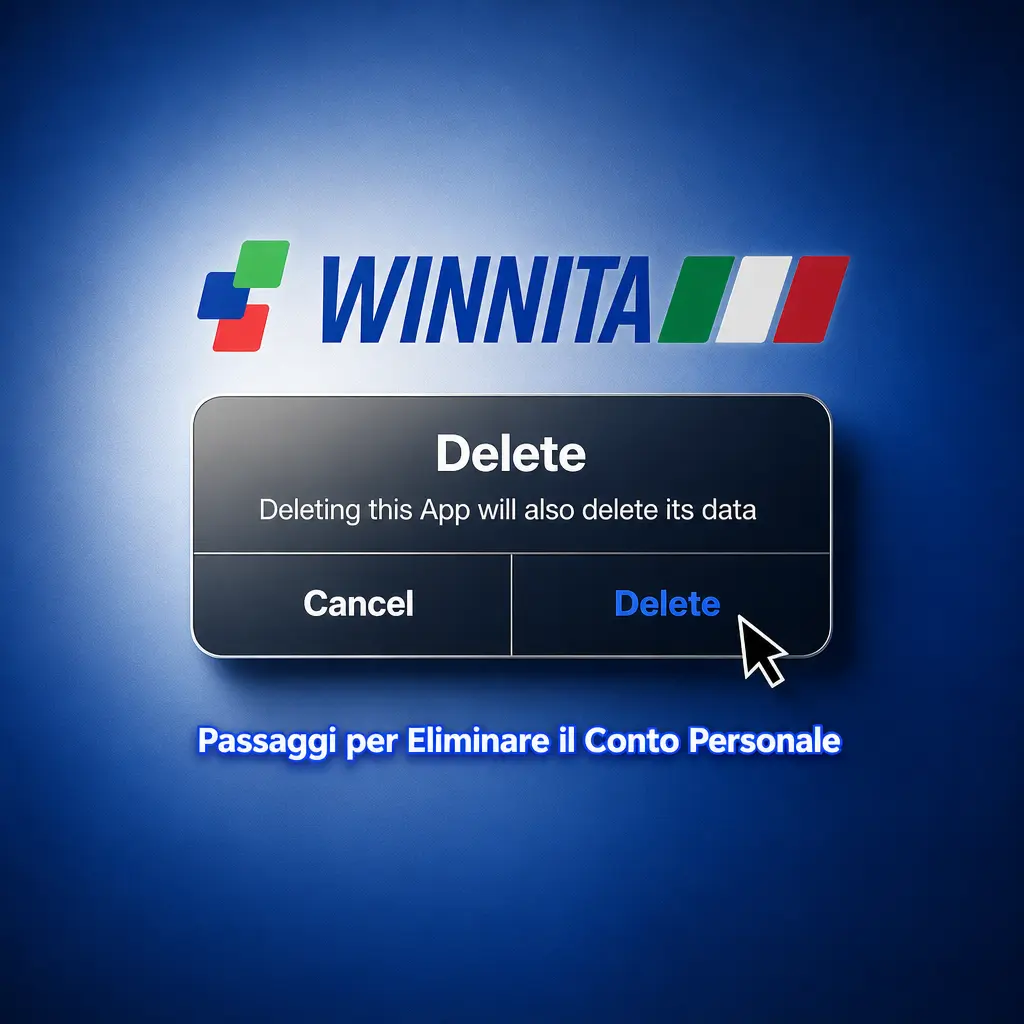 Schermata delle impostazioni account per la chiusura del conto